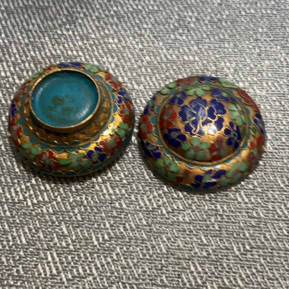 Vintage Chinese Cloisonné Trinket Box - Picture 4 of 4